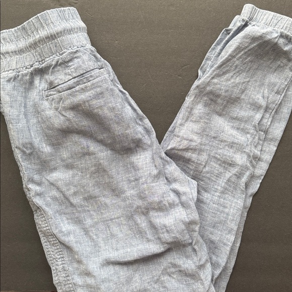 Athleta Cabo 100% Linen Jogger Pants 6T Tall - Picture 5 of 5